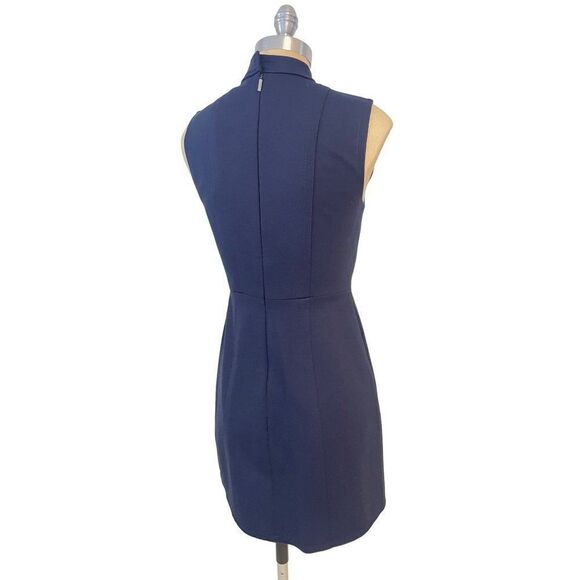 Tibi Stretch Knit Navy Blue Dress size 0 - Picture 6 of 7